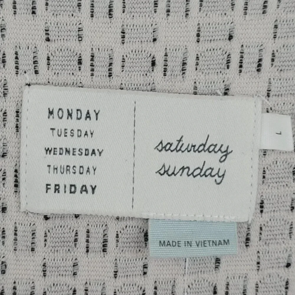 NWOT Anthropologie Saturday Sunday Sheath Knee Dress Patterned L  20CT - Picture 5 of 10